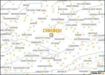 map of Chak Bedi