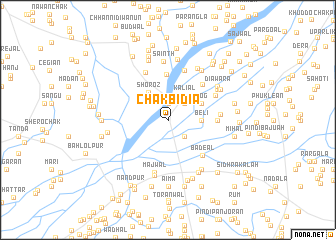 map of Chak Bidīa