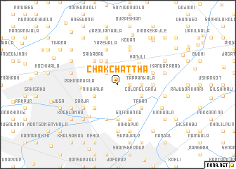 map of Chak Chattha