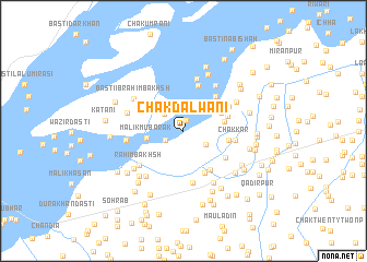 map of Chak Dalwāni