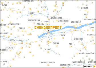 map of Chakdara Fort