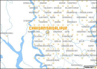 map of Chakdari Saidālipur