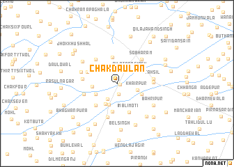 map of Chak Daulān