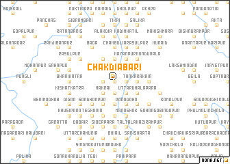 map of Chak Diābāri