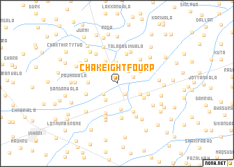 map of Chak Eight-Four P
