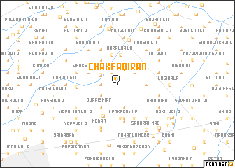 map of Chak Faqīrān