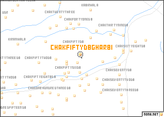 map of Chak Fifty D B Gharbi