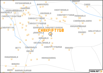 map of Chak Fifty DB