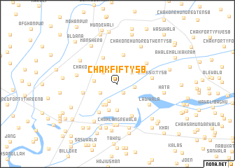map of Chak Fifty SB