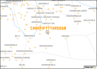 map of Chak Fifty-three DB