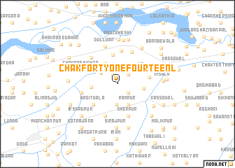 map of Chak Forty-one-Fourteen L