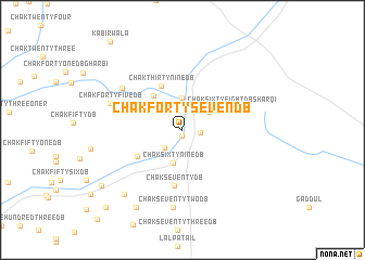 map of Chak Forty-seven D B