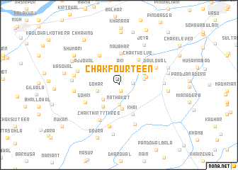 map of Chak Fourteen