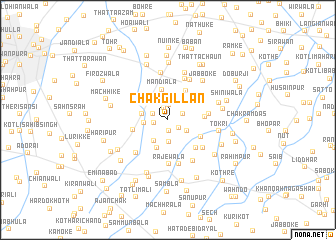 map of Chak Gīllān