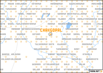 map of Chak Gopāl