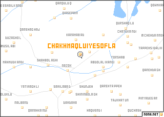 map of Chakhmāqlū\