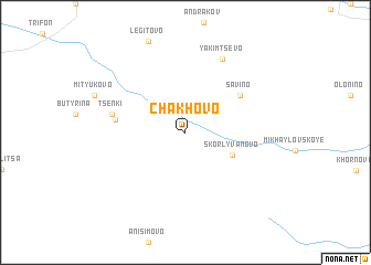 map of Chakhovo