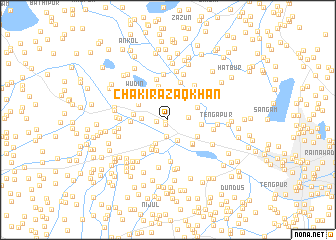 map of Chak-i-Razāq Khān