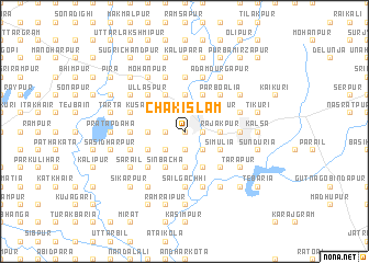 map of Chak Islām