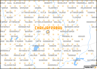 map of Chak Jāfrābād