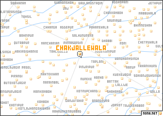 map of Chak Jallewāla