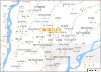 map of Chak Kālra