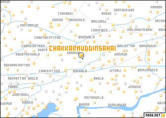 map of Chak Karmuddīn Sahāi