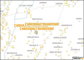 map of Chak Mahuta Khānsar