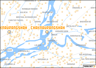 map of Chak Naurang Shāh