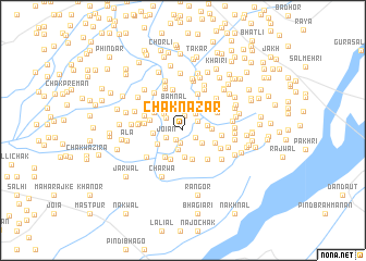 map of Chak Nāzar