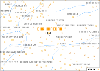 map of Chak Nine D-NB