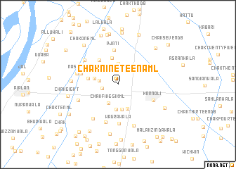 map of Chak Nineteen A ML