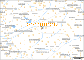 map of Chak Nineteen-One L