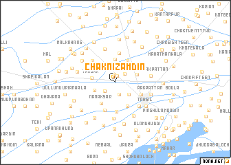 map of Chak Nizāmdīn