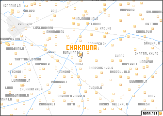 map of Chak Nuna