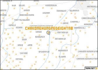map of Chak One Hundred Eight NB