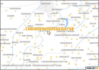 map of Chak One Hundred Eight SB