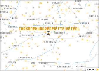 map of Chak One Hundred Fifty-five-Ten L