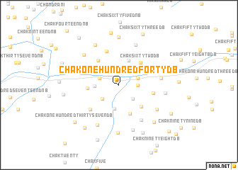 map of Chak One Hundred Forty DB