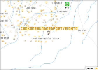 map of Chak One Hundred Forty-eight P