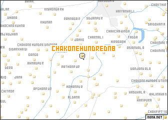 map of Chak One Hundred NB