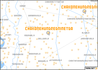 map of Chak One Hundred-nine TDA