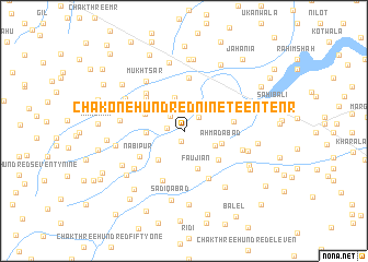 map of Chak One Hundred Nineteen-Ten R