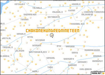 map of Chak One Hundred Nineteen