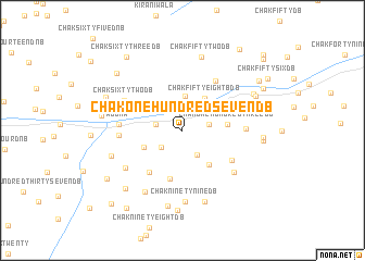 map of Chak One Hundred Seven DB