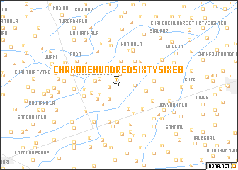 map of Chak One Hundred Sixty-six EB