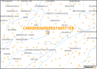 map of Chak One Hundred Twenty EB