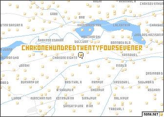 map of Chak One Hundred Twenty-four-Seven ER