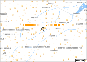 map of Chak One Hundred Twenty