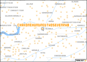 map of Chak One Hundred Two-Seven R WB
